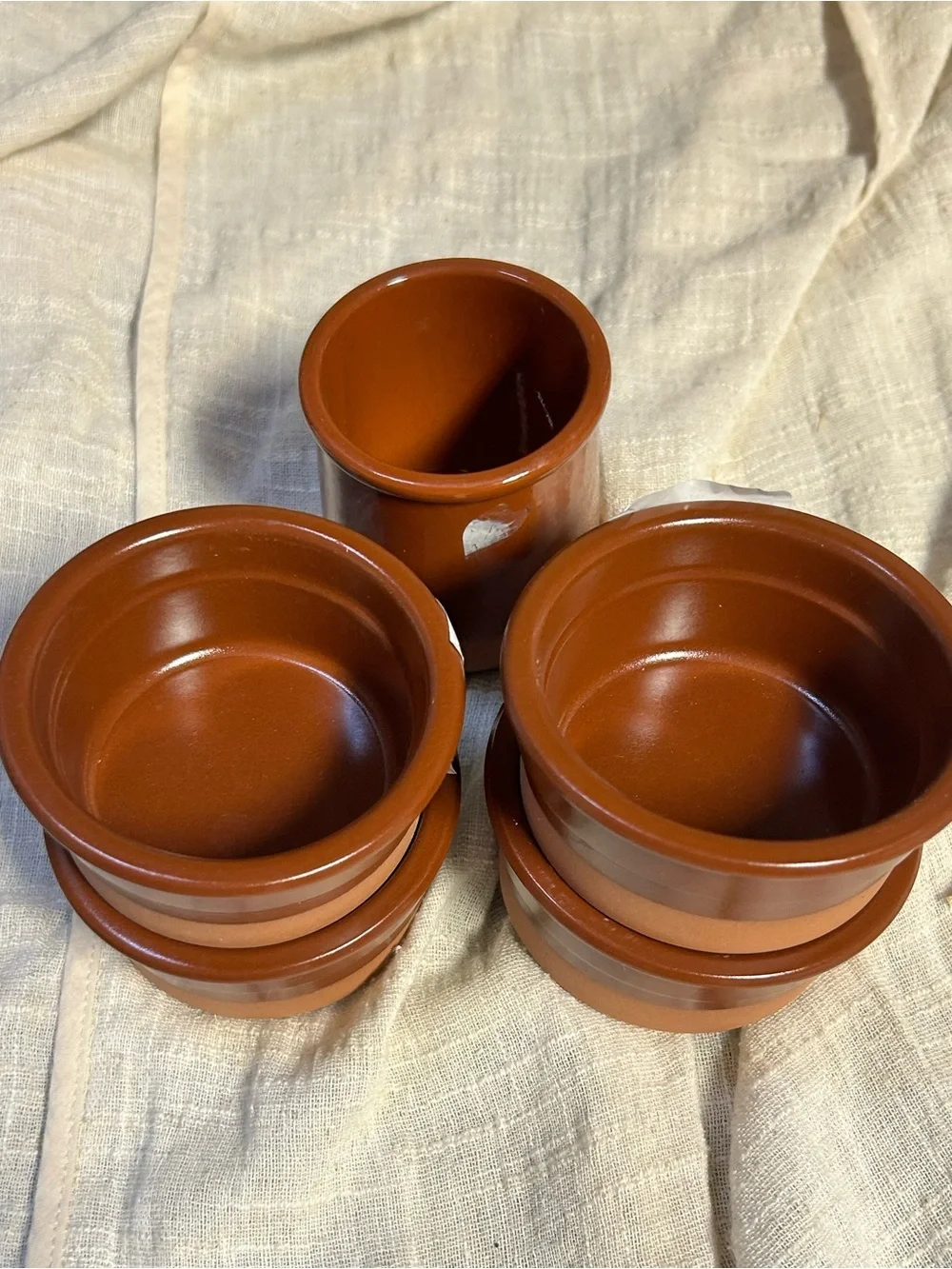 La Fermière Ceramic Ramekin CERMER TerraCotta Ramekins Baking Custard Cups